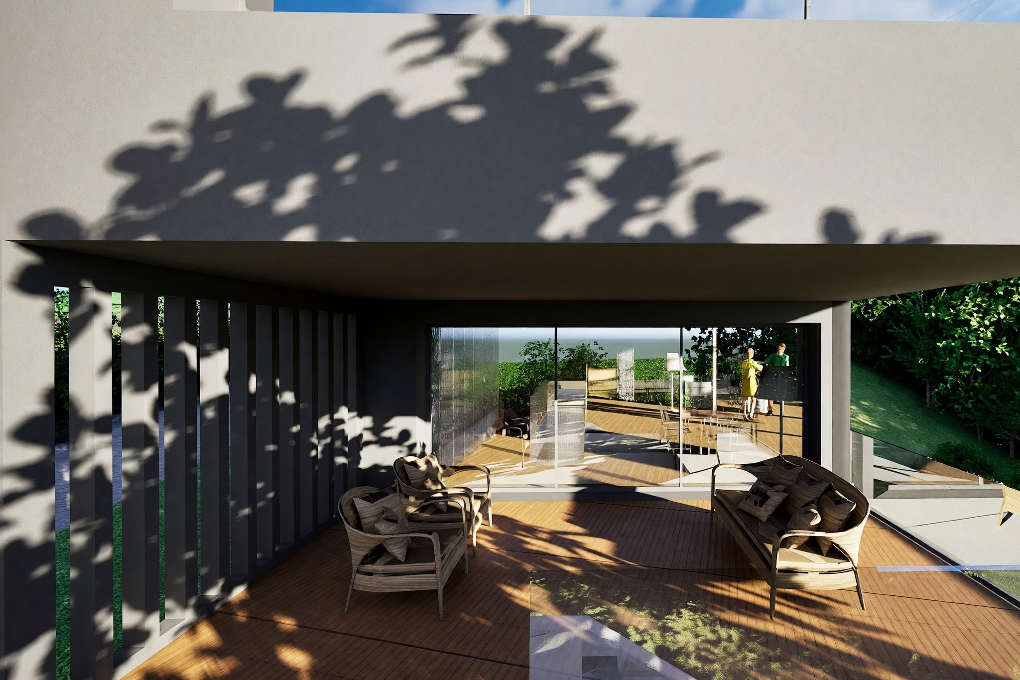 Moderna villa unifamiliare ad alta efficienza energetica con giardino privato, veranda coperta e living a doppia altezza - Rovio - foto 7