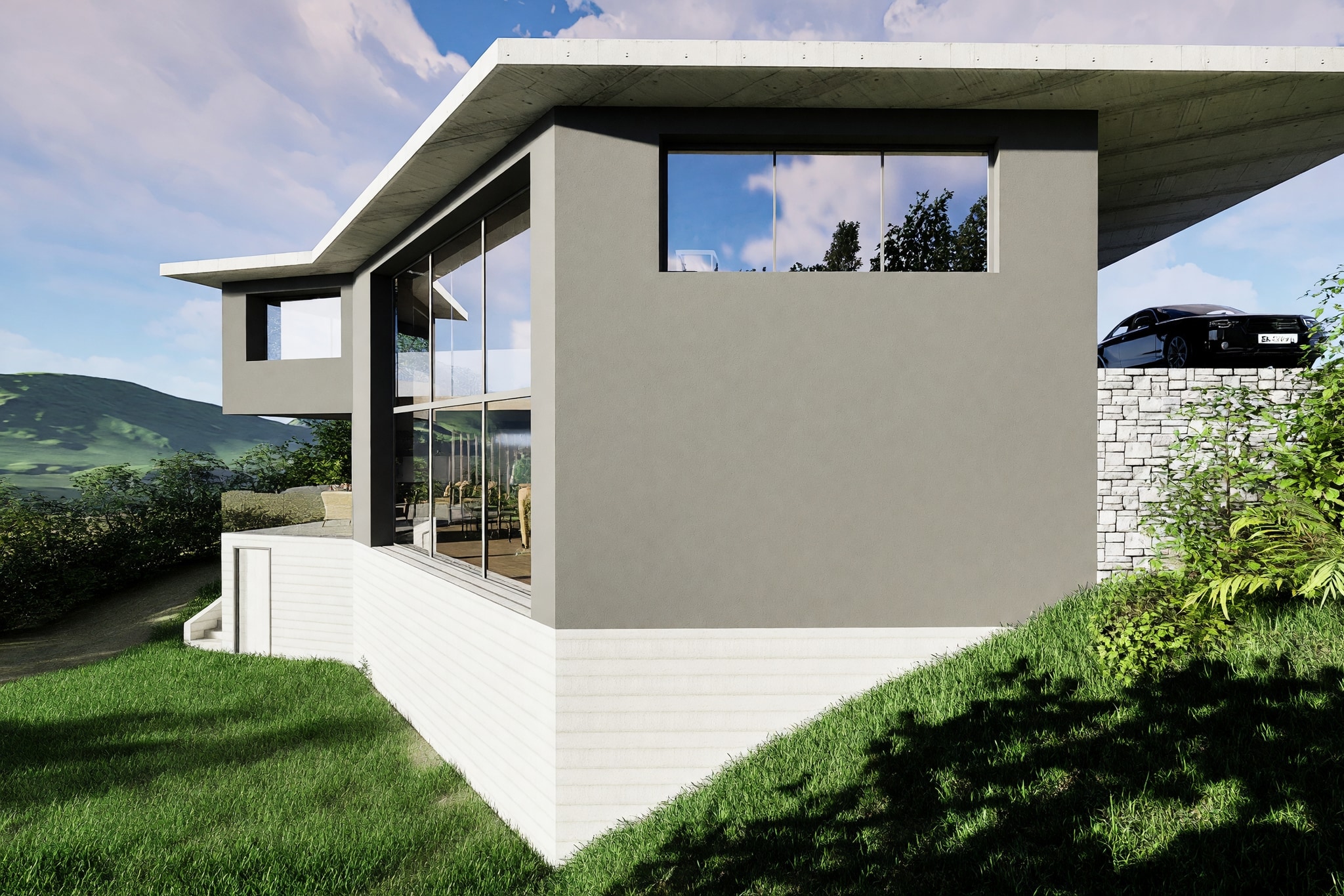 Moderna villa unifamiliare ad alta efficienza energetica con giardino privato, veranda coperta e living a doppia altezza - Rovio - foto 11