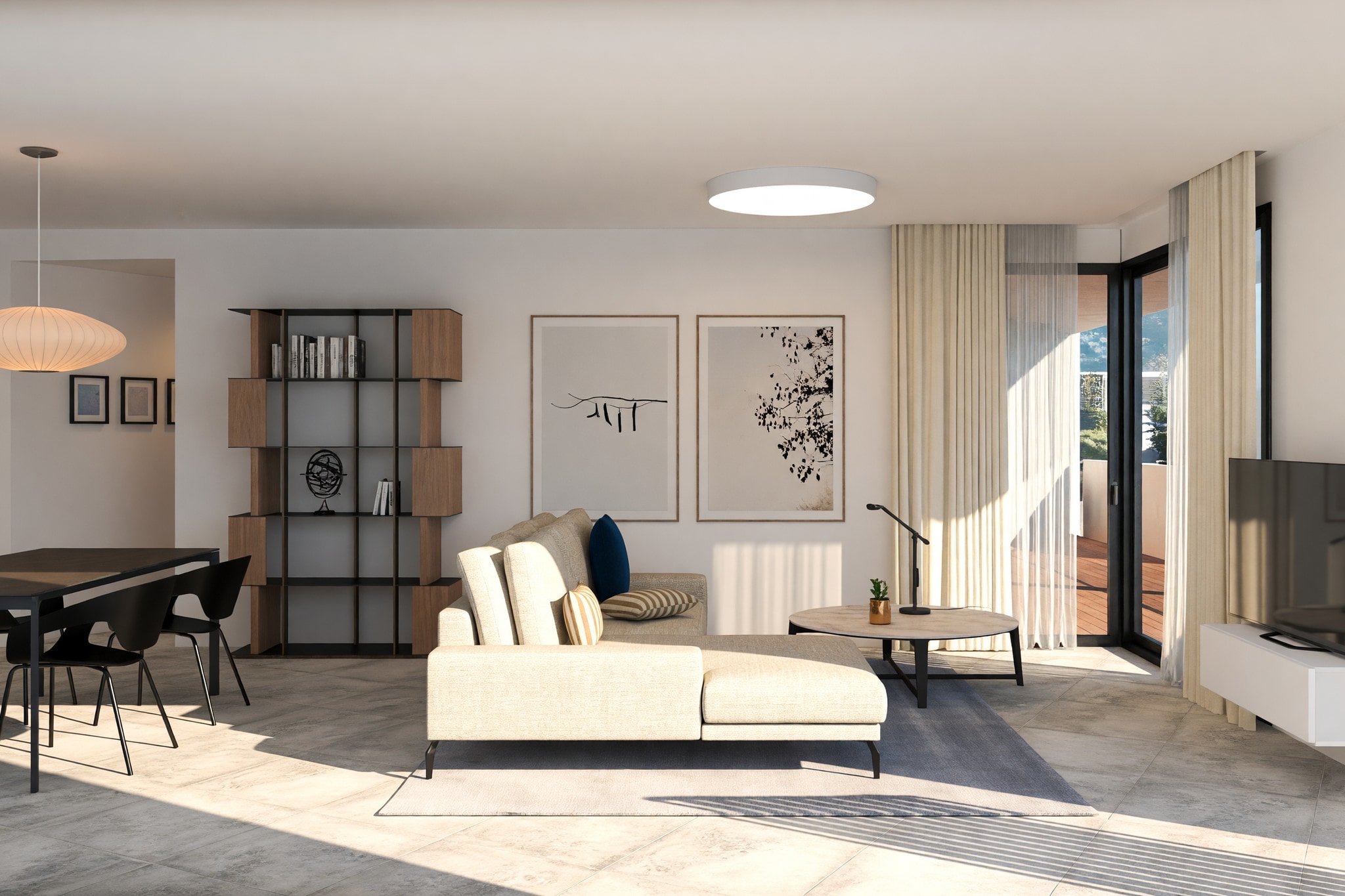Nuovo e luminoso appartamento 3,5 locali con grande terrazza abitabile e vista aperta - Bellinzona - foto 2