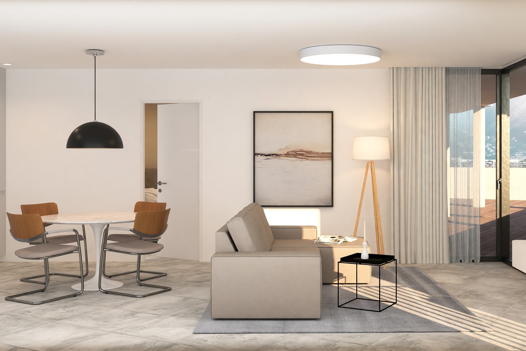 Nuovo e luminoso appartamento 3,5 locali con grande terrazza abitabile e vista aperta - Bellinzona - foto 3