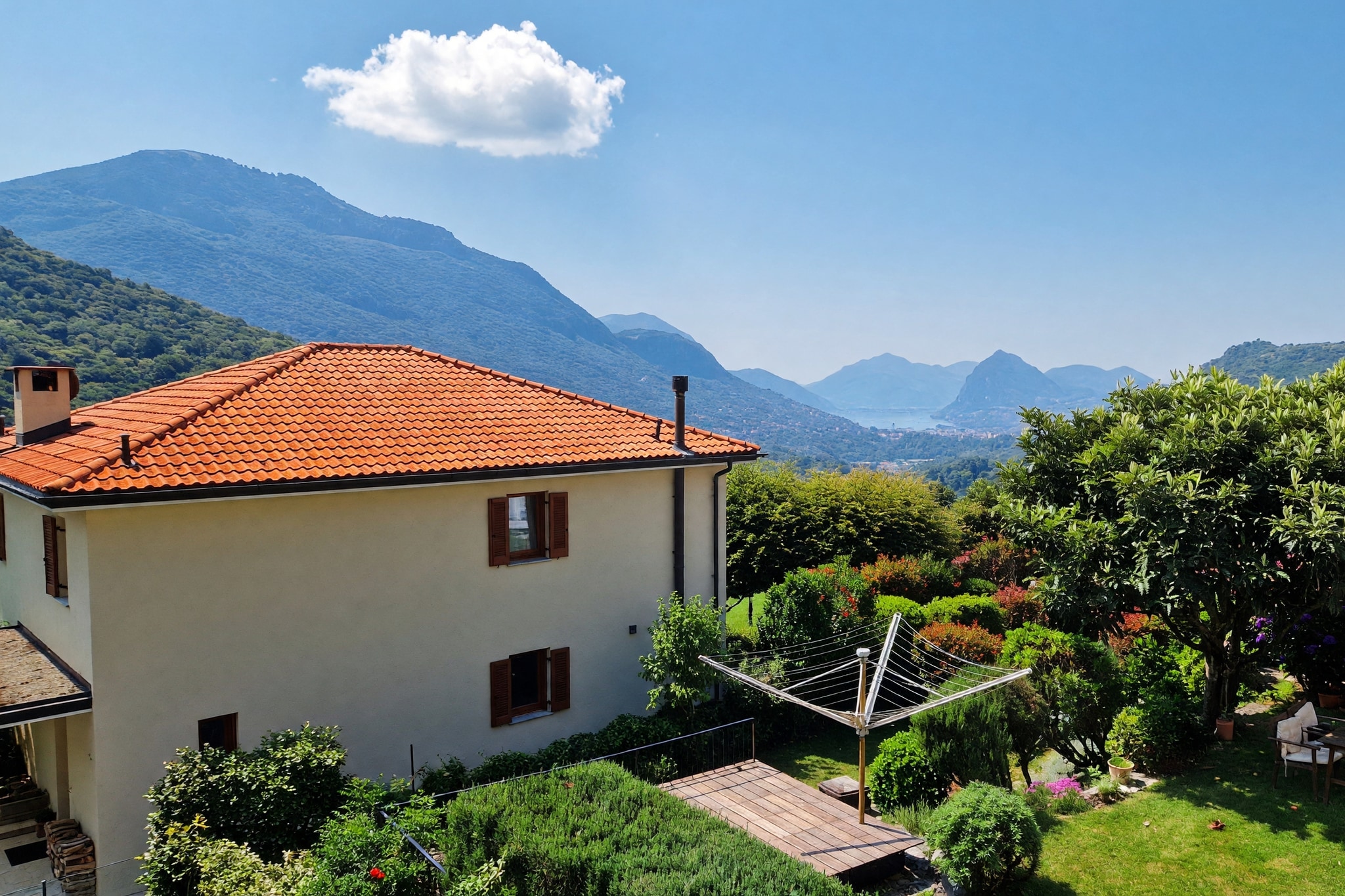 Moderna casa contigua 5,5 locali con terrazza coperta vista lago e giardino in posizione panoramica - Lopagno - foto 22