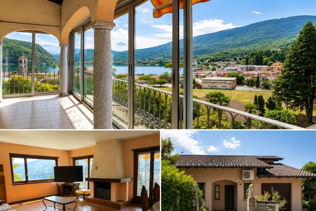 Casa plurifamiliare dalle mille possibilità con vista lago e giardino - Ponte Tresa