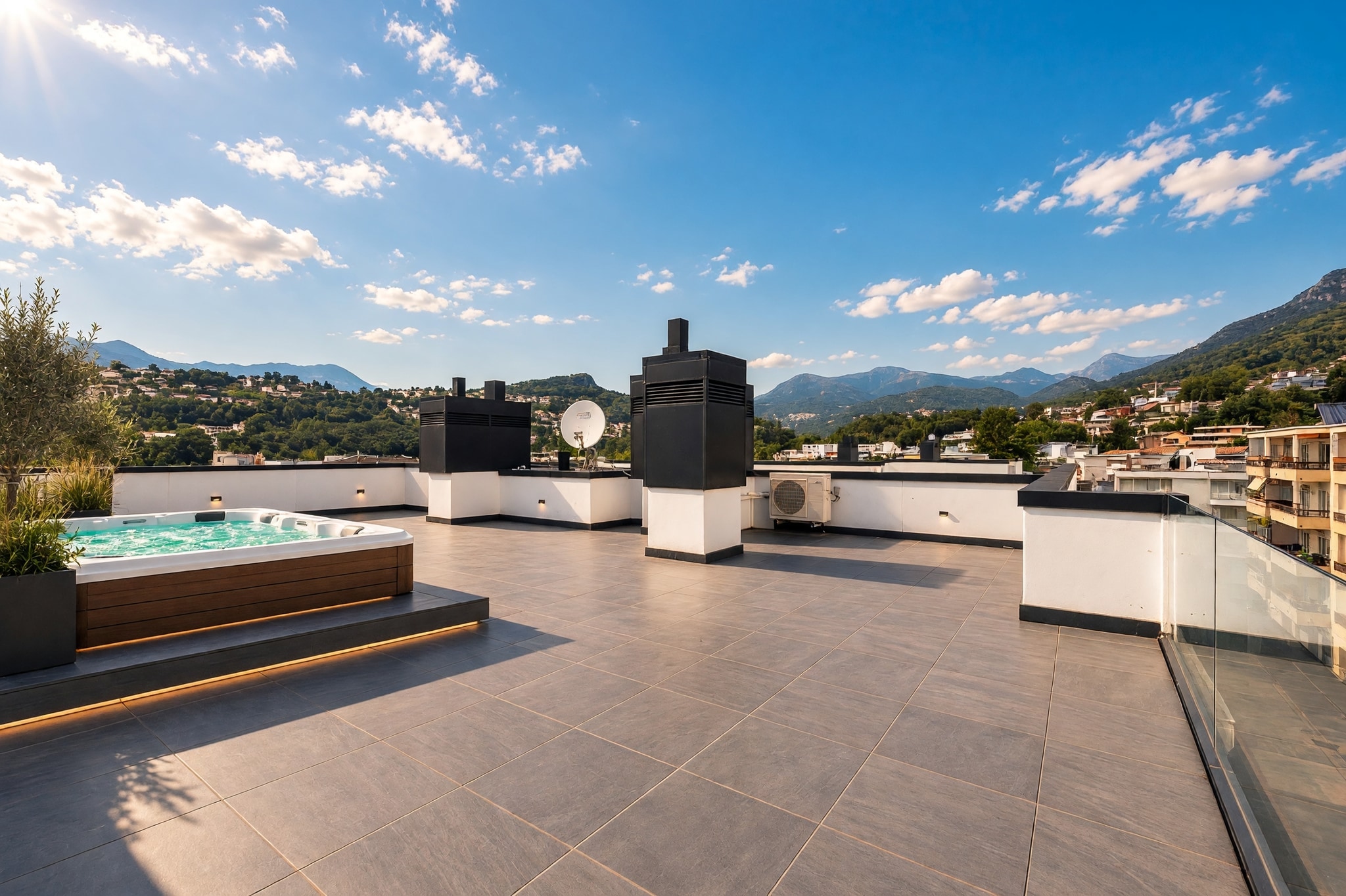 Elegante attico 4,5 locali con magnifico roof top privato di 140 m² e piacevole vista sulla città - Pregassona - foto 3