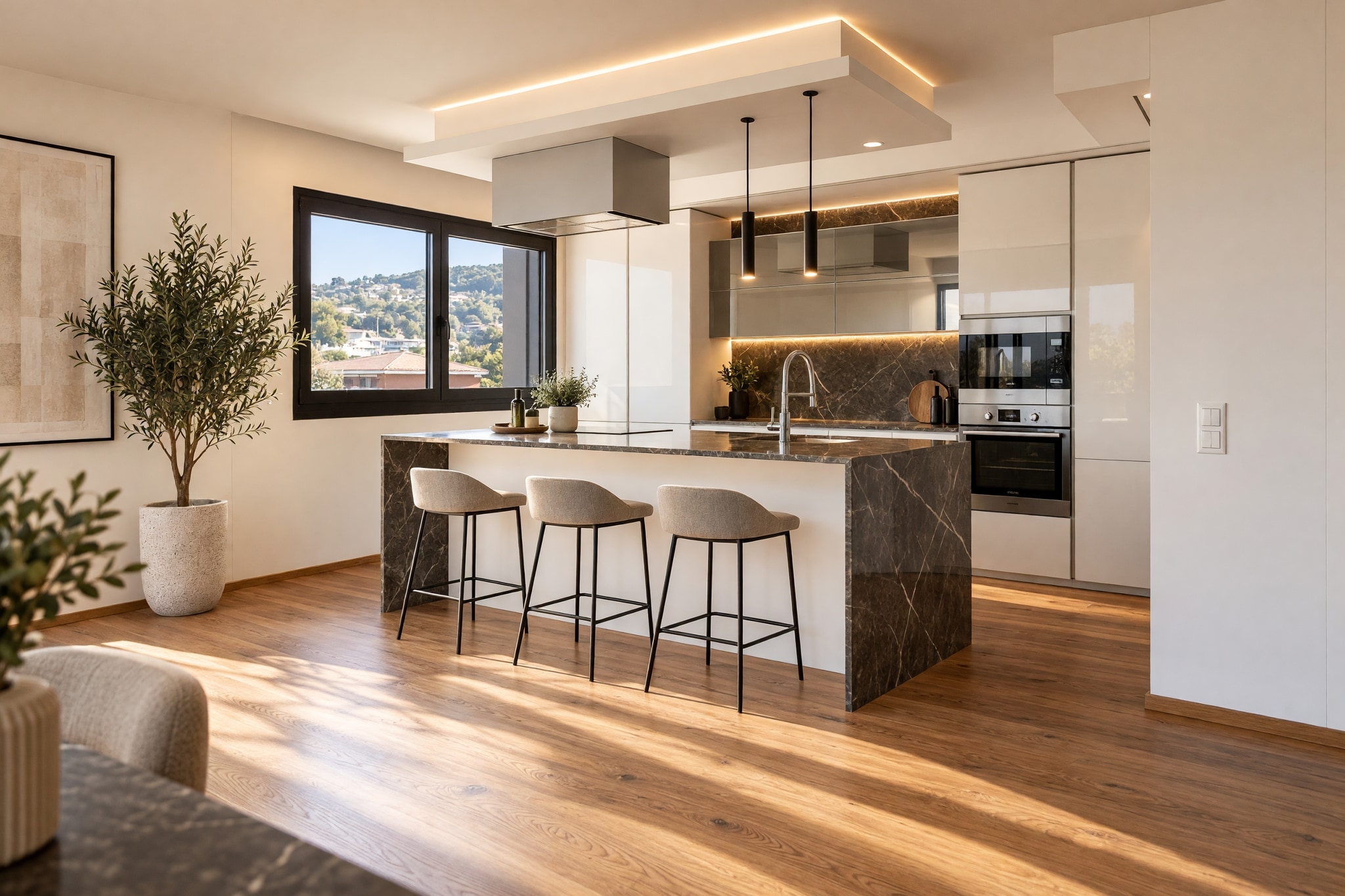 Elegante attico 4,5 locali con magnifico roof top privato di 140 m² e piacevole vista sulla città - Pregassona - foto 5