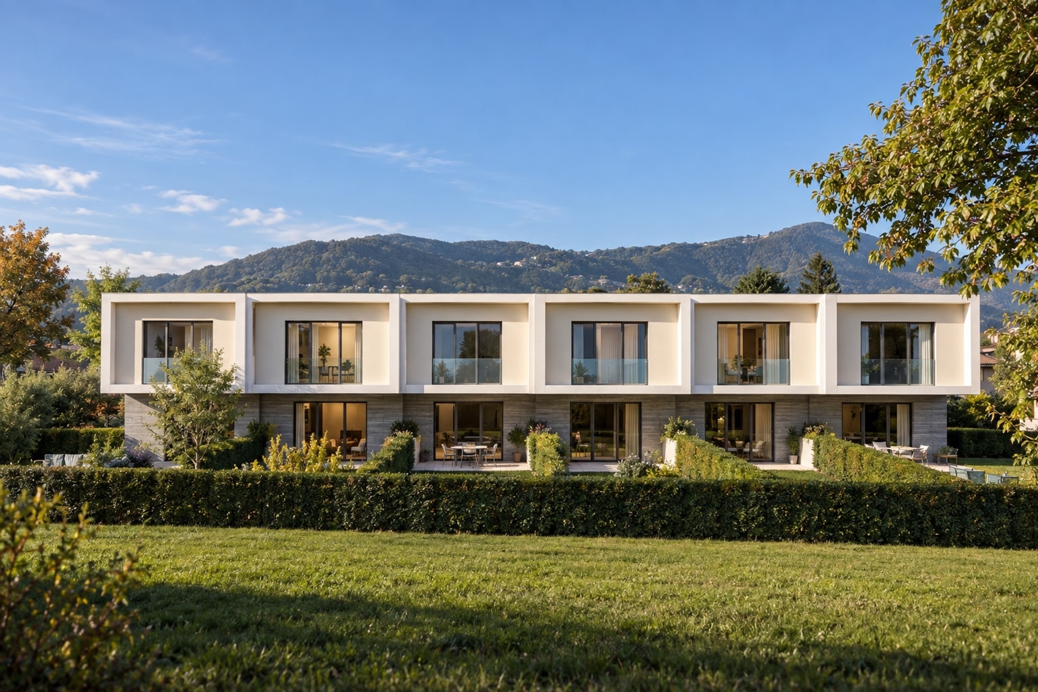 Nuova casa contigua 4,5 locali con grande giardino privato, terrazzo e piscina condominiale a Caslano - Caslano - foto 7